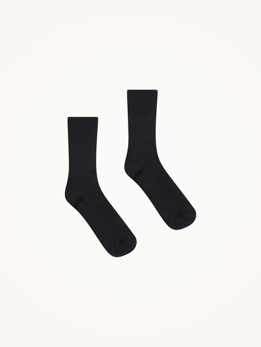 LUXURY COTTON RIB SOCKS