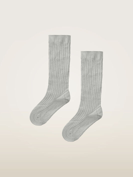 SHIMMER RIB KNEE-HIGHS SHIMMER RIB KNEE-HIGHS
