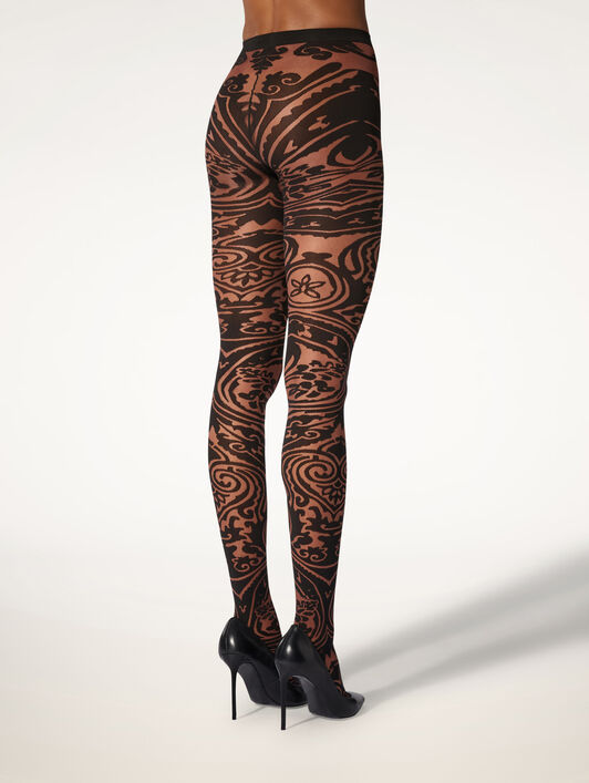 Paisley Tattoo Tights Paisley Tattoo Tights