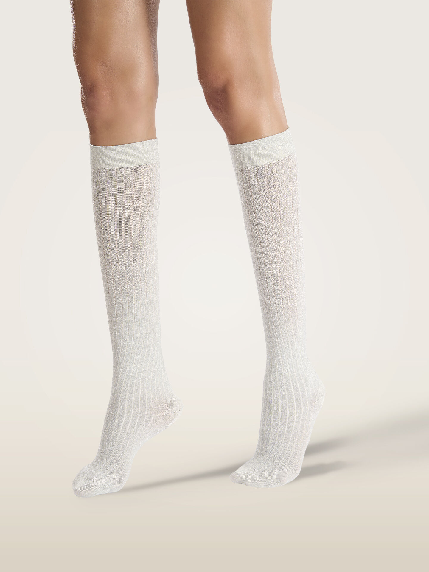 SHIMMER RIB KNEE-HIGHS SHIMMER RIB KNEE-HIGHS