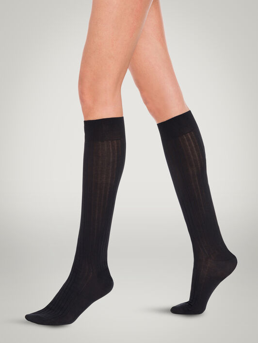 Luxury Cotton Rib Knee-Highs Luxury Cotton Rib Knee-Highs