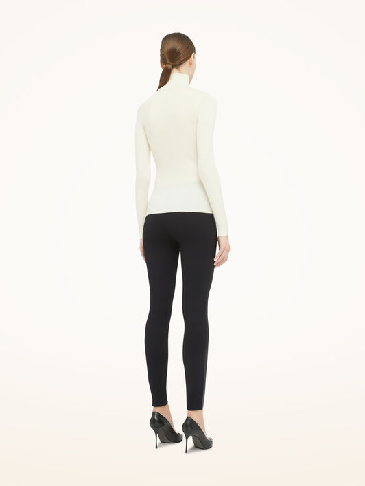 Merino Fine Rib Top Long Sleev