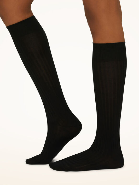 Luxury Cotton Rib Knee-Highs Luxury Cotton Rib Knee-Highs