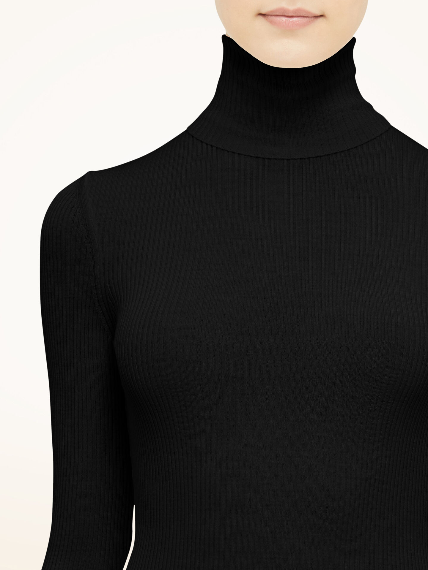 Merino Fine Rib Top Long Sleev Merino Fine Rib Top Long Sleev