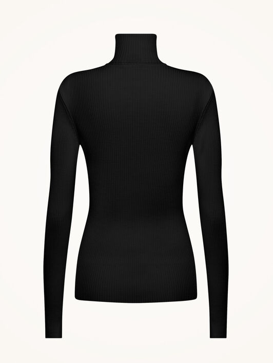 Merino Fine Rib Top Long Sleev Merino Fine Rib Top Long Sleev