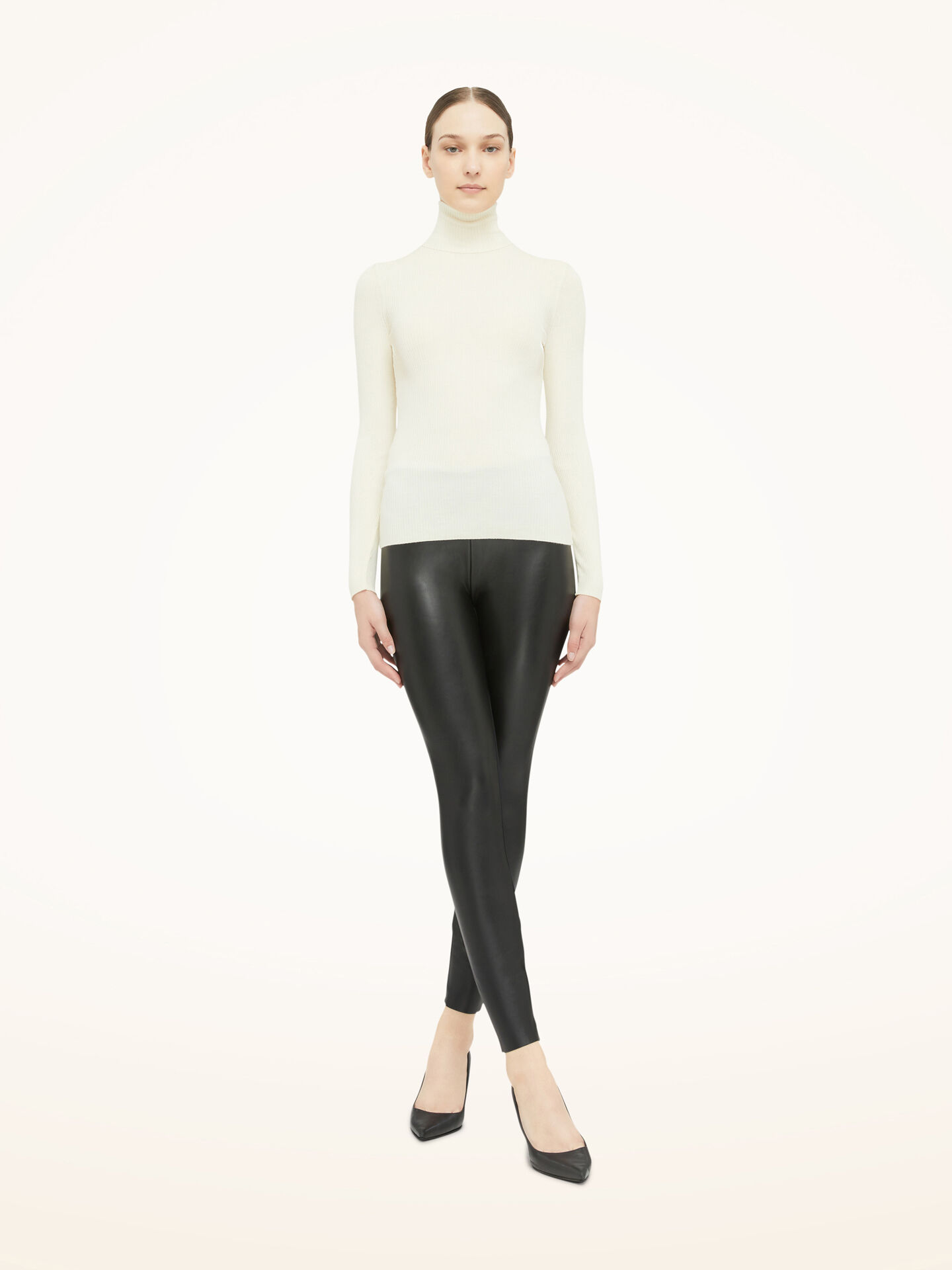 Merino Fine Rib Top Long Sleev